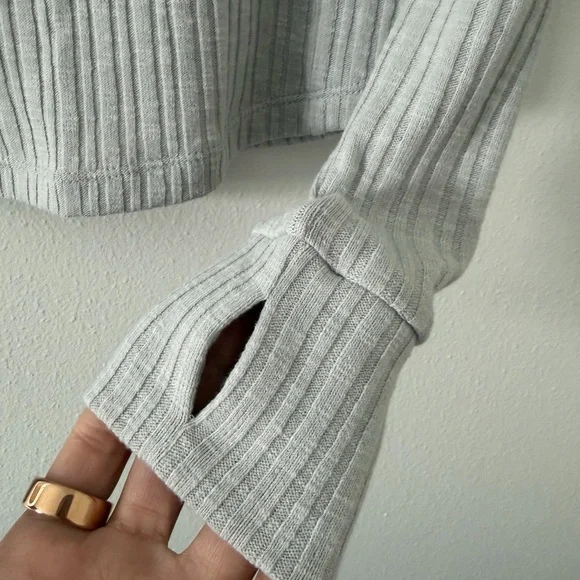 NWT Bohme Emmilianne Ribbed Top grey size xs - Picture 10 of 13